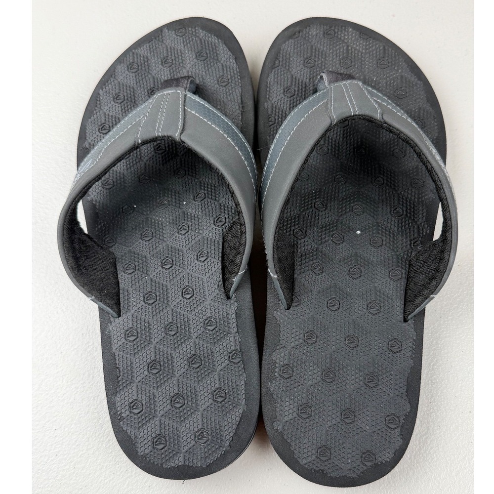 Reef The Ripper Mens Flip Flops Black Grey Thong Sandals Size 7 G-22 FYC - Picture 4 of 7